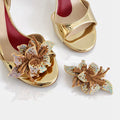 Clip gioiello Gold-Strass Platino