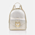 Zaino Braccialini Baroque in pelle Metal Gold