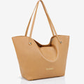 Borsa Shopper Braccialini Ariel in pelle Biscuit