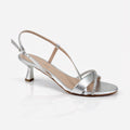 Sandalo gioiello Albano in pelle Argento Cristal