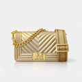 Borsa Marc Ellis Flat S 26 Gold Platino
