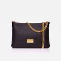 Borsa a bustina Marc Ellis Marlene Row in pelle Black