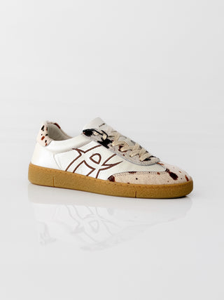 NOA – Retro Sneakers White/Cow Print