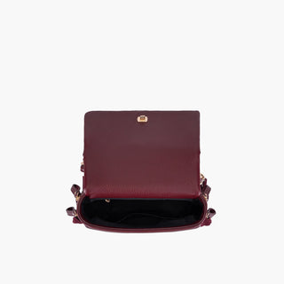 Isabel – Borsa a spalla piccola con frange Cherry