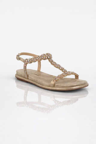 Sandalo basso Alma en Pena con cristalli Bronze