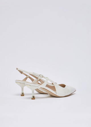Slingback My Deva Liu Jo in pelle Milk
