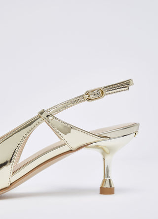 Slingback My Deva 14 Liu Jo Specchio Gold Platino