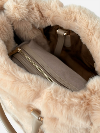 Atena Cortina – Borsa a spalla in pelle Platino