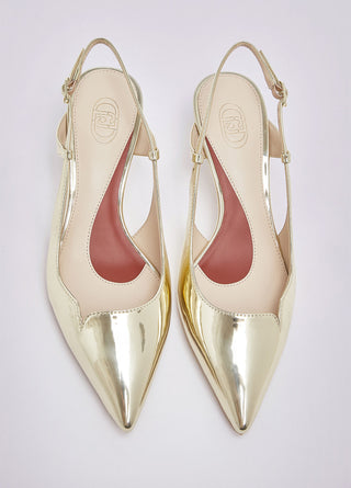 Slingback My Deva 14 Liu Jo Specchio Gold Platino