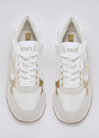 Amazing 43 Bis - Sneaker Liu Jo platform in suede e mesh White
