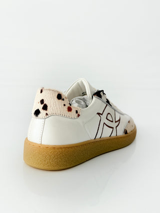 NOA – Retro Sneakers White/Cow Print