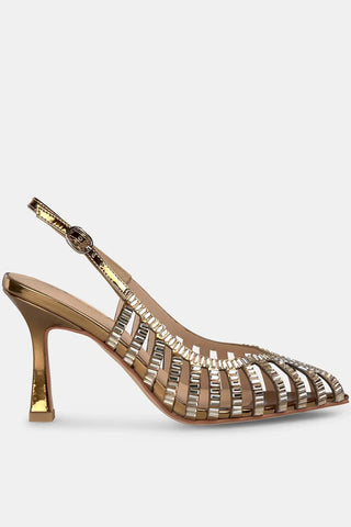 Slingback Mirror Alma en Pena in pelle Bronze