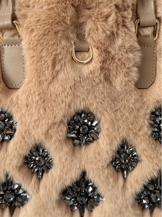 Atena Cortina – Borsa a spalla in pelle Platino