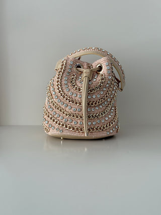 Mirror Bucket Raffia Bucket Natural