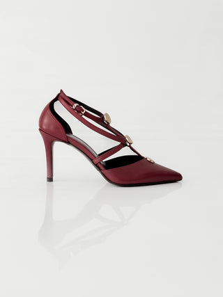 Albano 2959 – Décolleté in pelle Bordeaux