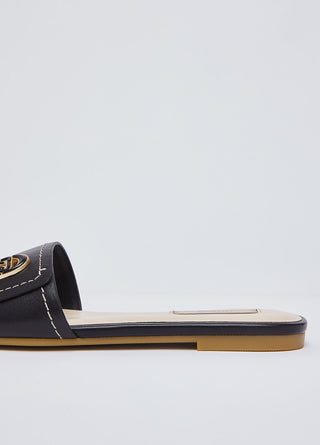 Ciabatte flat Sandy Liu Jo in pelle Black