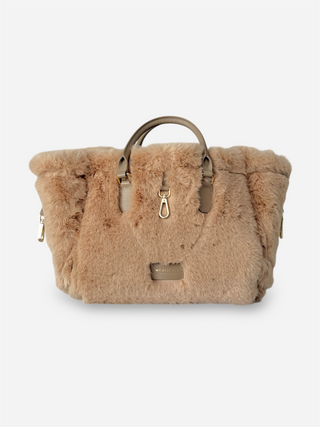 Atena Cortina – Borsa a spalla in pelle Platino