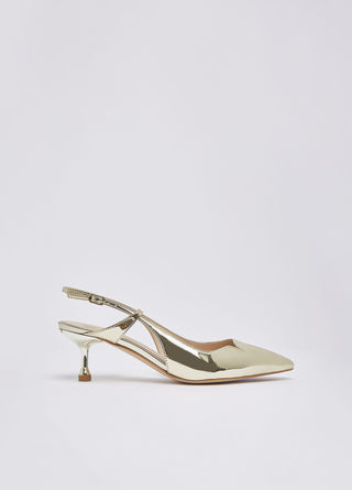 Slingback My Deva 14 Liu Jo Specchio Gold Platino