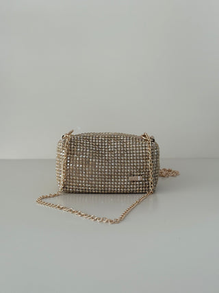 Clutch bag A1071 Multistrass Platinum