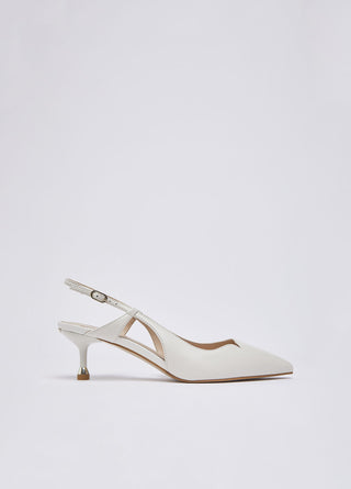 Slingback My Deva Liu Jo in pelle Milk