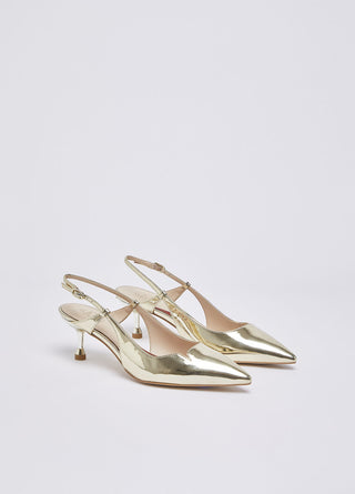Slingback My Deva 14 Liu Jo Specchio Gold Platino