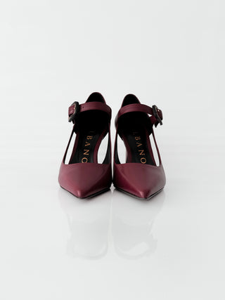 Albano 2958 – Décolleté in pelle Bordeaux