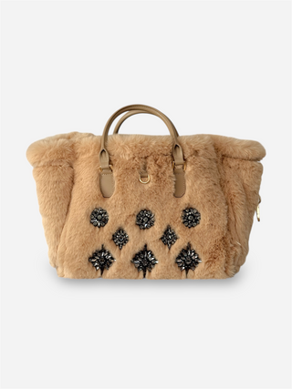 Atena Cortina – Borsa a spalla in pelle Platino