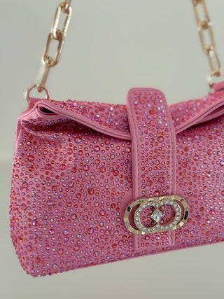 Pochette Night Edition Strass con doppia tracolla