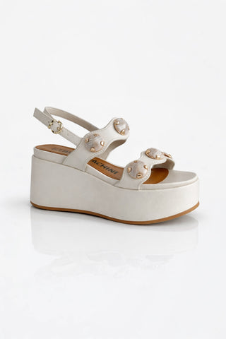 Zeppa platform AL321 con bottoni Nappa Burro