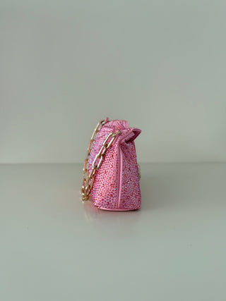 Pochette Night Edition Strass con doppia tracolla