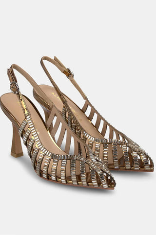 Slingback Mirror Alma en Pena in pelle Bronze