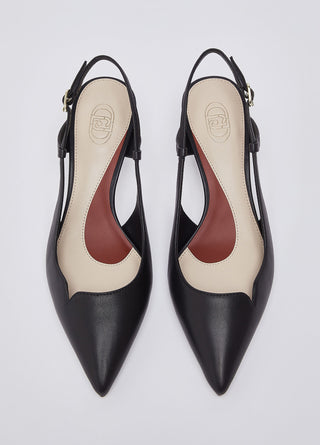 Slingback My Deva Liu Jo in pelle Black