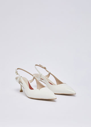 Slingback My Deva Liu Jo in pelle Milk