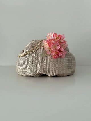 Pochette 7140 Pane e Tulipani Denim