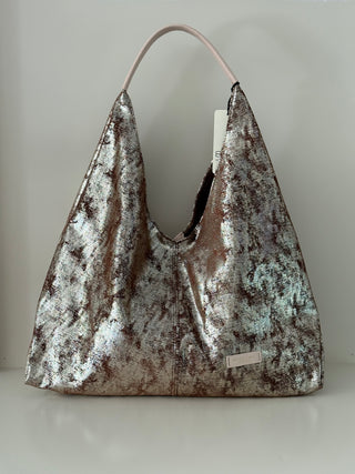 Metal Ellipse Burnt Bag
