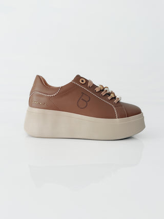 DAZZLING – Sneakers in pelle Fango con accessorio