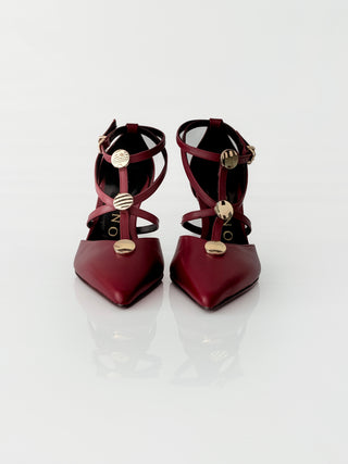 Albano 2959 – Décolleté in pelle Bordeaux