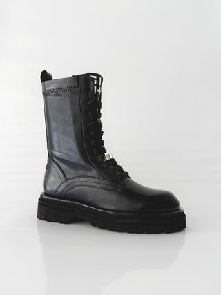 MIA06C – Boots in pelle Black Stretch