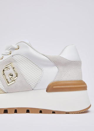 Amazing 43 Bis - Sneaker Liu Jo platform in suede e mesh White