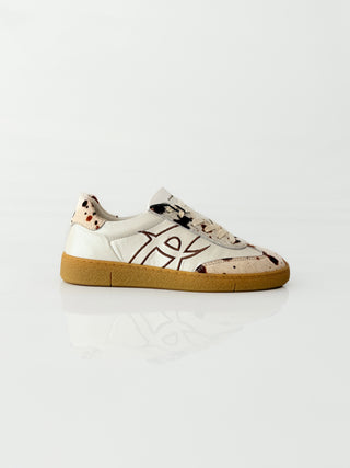 NOA – Retro Sneakers White/Cow Print