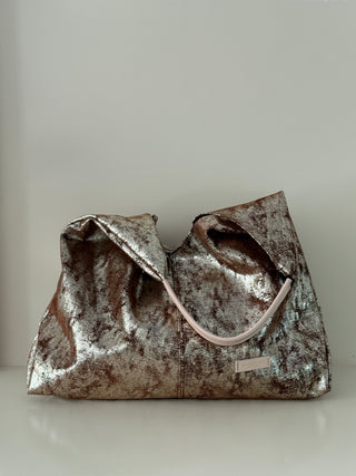 Metal Ellipse Burnt Bag