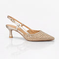 Diva V261855 -  Slingback Lux Platino in pelle Diva Gold