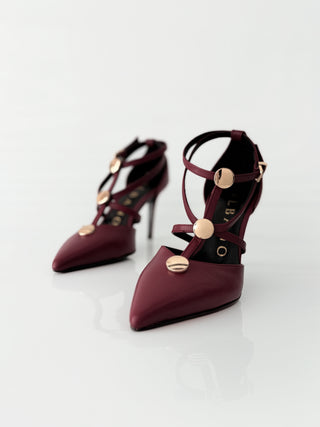 Albano 2959 – Décolleté in pelle Bordeaux