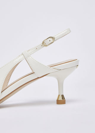 Slingback My Deva Liu Jo in pelle Milk