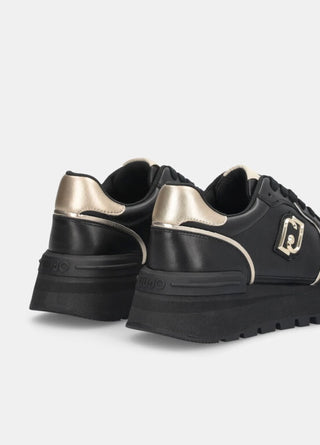 AMAZING 25 - Sneaker platform in pelle nera