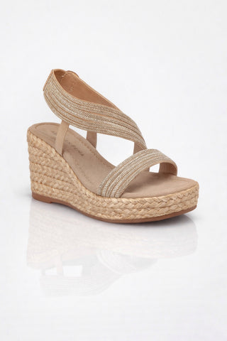 Zeppa gioiello in corda multistrass Platino