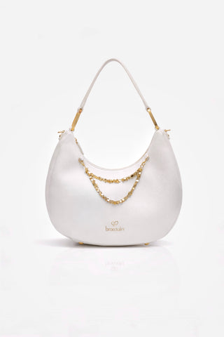 Borsa hobo Braccialini Amy White