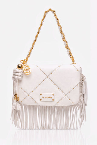 Borsa a spalla La Carrie Isabel grande Ivory