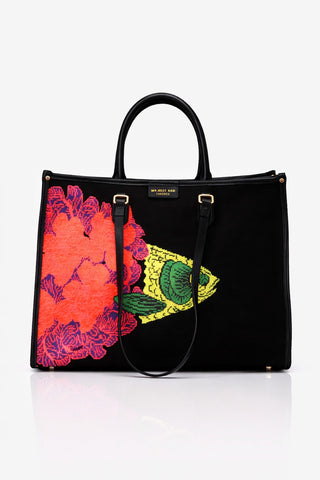 Borsa tote Atena Ethology grande Fish & Flowers