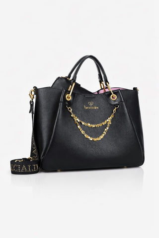 Borsa a mano grande Braccialini Amy Black